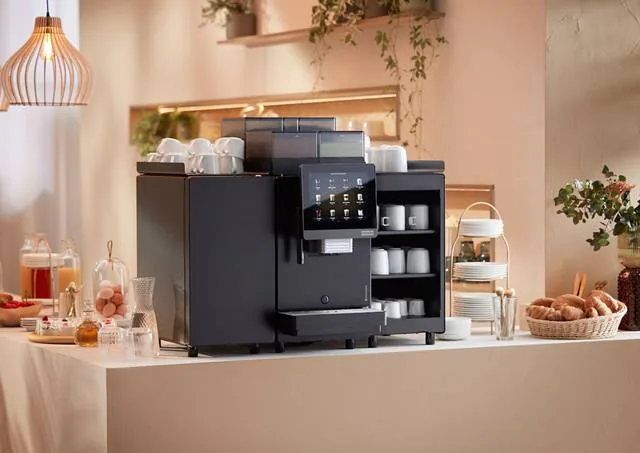 Franke A-line commercial coffee machine on live demo at Kitchen IDEAS Marathahalli